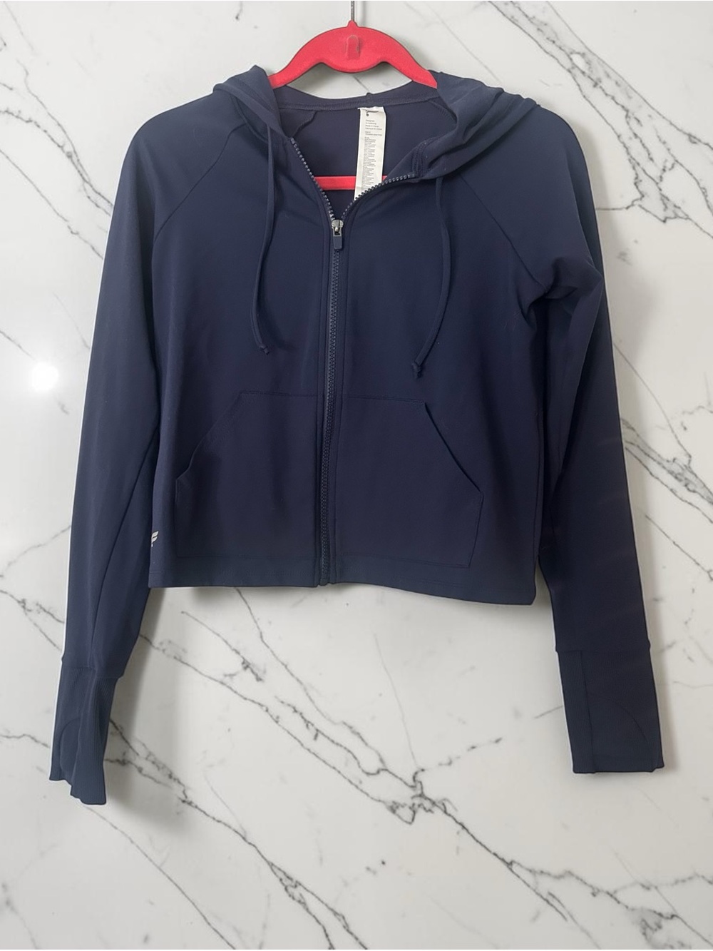 Women’s Navy Zip-Up Hoodie Jacket - Fabletics